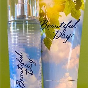 Bath & Body Works BEAUTIFUL DAY Fine Fragrance Body Mist Spray & Body Cream